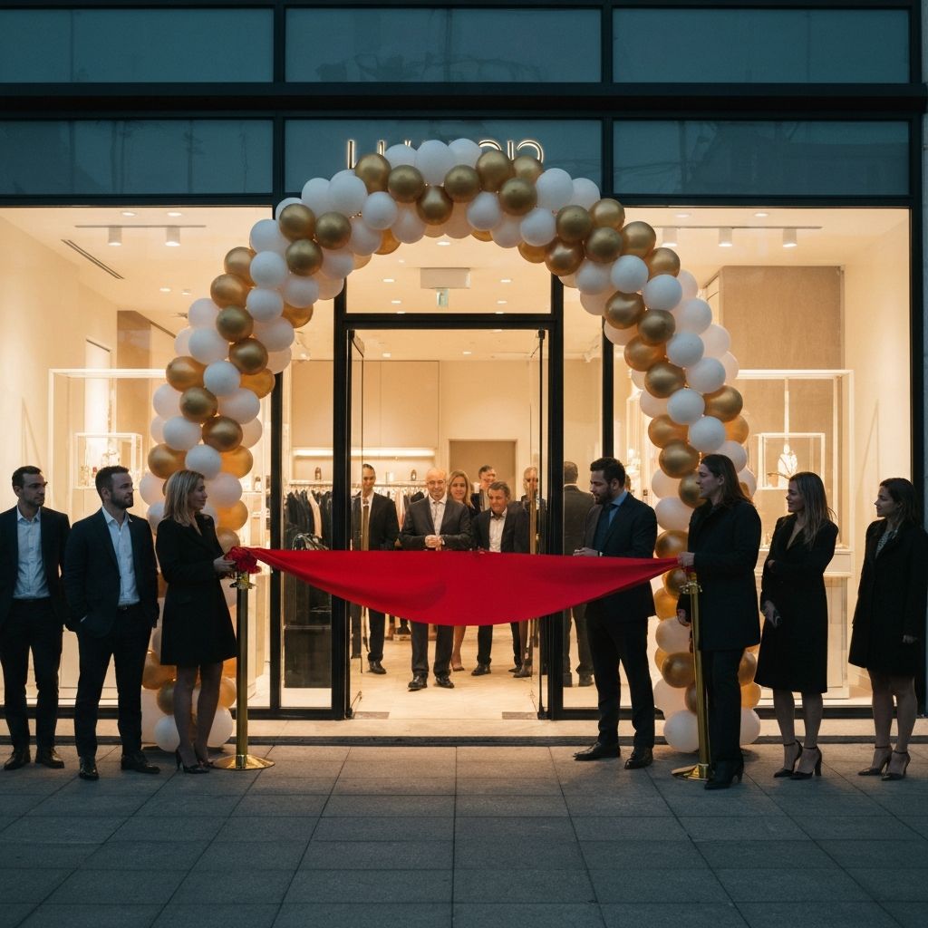 Inauguracion de boutique de lujo