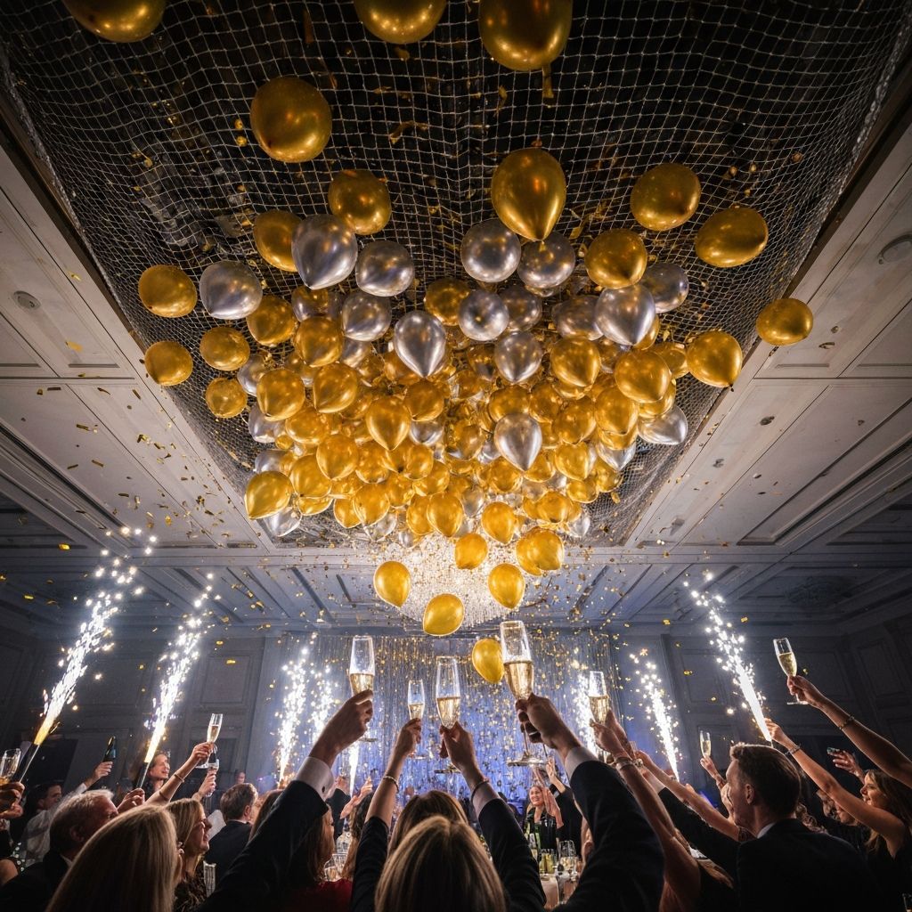 Balloon drop de Nochevieja