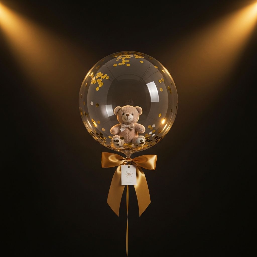 Globo especial decorado y relleno para regalo