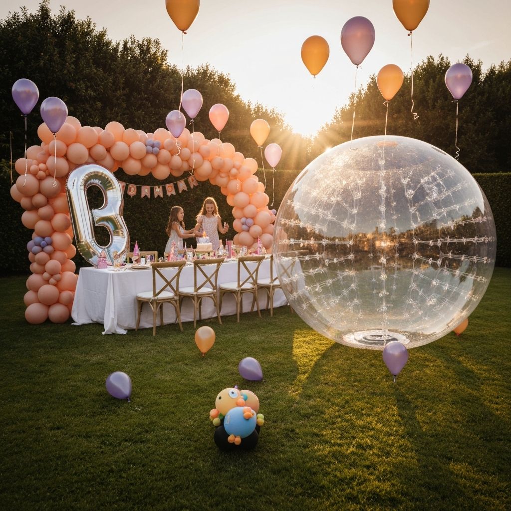 Set Deluxe con fiesta completa y XXL Bubble para niños